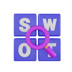 Aufkleber - Swot 3D illustrations