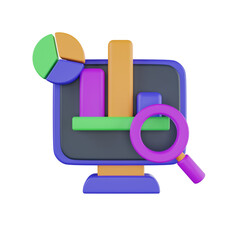 Aufkleber -  Data Analytics 3D illustration