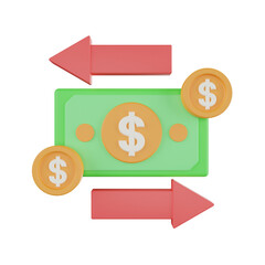 Poster - Transaction 3d illustration