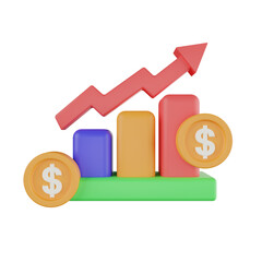 Aufkleber - Growth 3d illustration