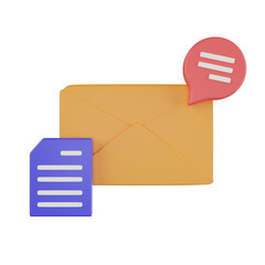 Aufkleber - Envelope 3d illustration