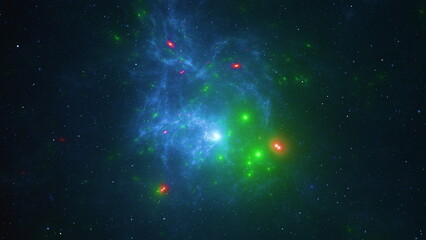 Wall Mural - universe, stars and galaxies, stars in the night sky. star clusters and fantastic worlds of space. 3