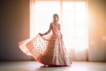 Beautiful Indian Bride In A Red Designer Lehenga Photography