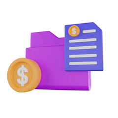 Aufkleber - Folder 3d illustration