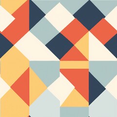 Poster - minimalist color block design pattern