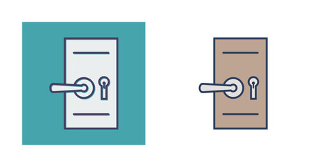 Poster - Door Security Lock Vector Icon