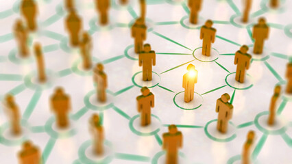 Poster - Social Web Network Background Image