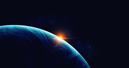 Wall Mural - image of planet in outer space.