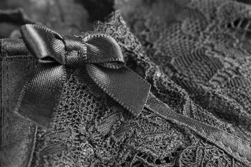 Sticker - Black lingerie details