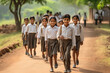 rural side Students are going to school