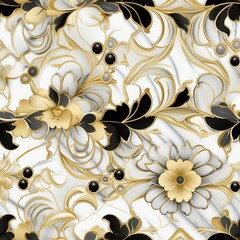 Poster - Vintage Marble Elegance Pattern