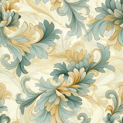 Poster - Vintage Marble Elegance Pattern