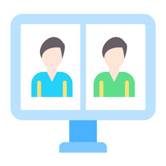 Poster - Vector Design Online Meeting Icon Style