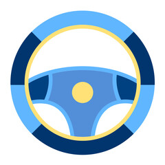 Sticker - Vector Design Steering Wheel Icon Style