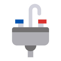 Sticker - Vector Design Sink Icon Style