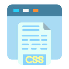 Sticker - Vector Design CSS Code Icon Style