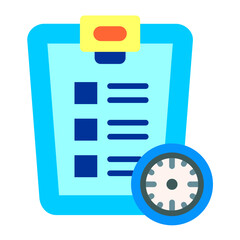 Poster - Tasks Schedule Icon Style