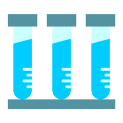 Sticker - Test Tubes Icon Style