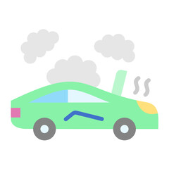 Sticker - Broken Car Icon Style