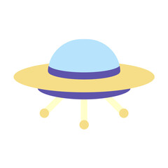 Wall Mural - UFO Icon Style