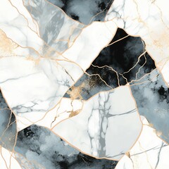 Poster - Minimalist Marble Textures Pattern