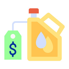 Sticker - Oil Price Icon Style