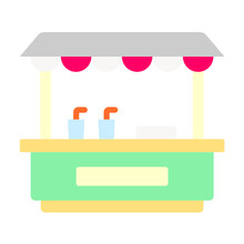 Drinks Stall Icon Style