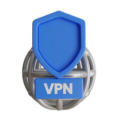 Aufkleber -  Vpn 3d illustration