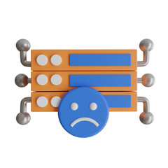 Poster -  Server Down 3d illustration