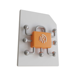 Aufkleber -  Encrypted File 3d illustration