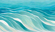 ocean water waves illustration blue wavy lines for copy space text teal lake wave flowing motion web banner sea foam watercolor effect backdrop pool water fun ripples abstract cartoon