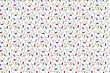 christmas vector seamless pattern with lights on white background. repeating new year pattern with multicolor tangled garland. cute cartoon garland with lights. new year christmas wallpaper