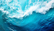abstract water ocean wave blue aqua teal texture blue and white water wave web banner graphic resource as background for ocean wave abstract backdrop for copy space text retouched by hand
