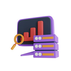 Poster -  Project Data Analysis 3d illustration