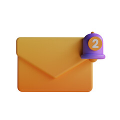 Aufkleber - Mail Notification, a Feature Providing Instant Alerts When New Emails Arrive.
3d illustration, 3d element, 3d rendering. 3d visualization isolated on a transparent background
