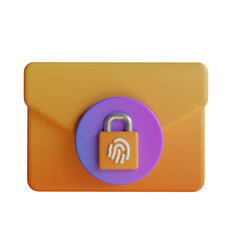Aufkleber - Mail Lock, a Security Feature to Protect Your Emails from Unauthorized Access.
3d illustration, 3d element, 3d rendering. 3d visualization isolated on a transparent background

