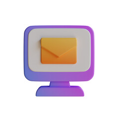 Aufkleber - Purple Computer Mail, an Email Application with an Attractive Visual Appeal. Captivating Interface.
3d illustration, 3d element, 3d rendering. 3d visualization isolated on a transparent background
