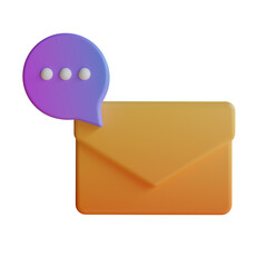 Aufkleber - Purple Mail Chat, an Email Chat Application Offering Digital Communication with a Charming Style.
3d illustration, 3d element, 3d rendering. 3d visualization isolated on a transparent background

