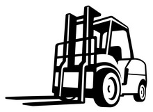 Forklift SVG, Warehouse SVG, Heavy Equipment SVG, Fork Lift Silhouette