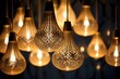 smart bulbs in intricate artistic designs