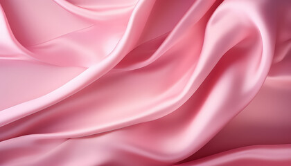 Wall Mural - Pink silk - the concept of breast cancer