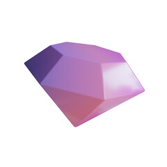 Poster - Purple Diamond, Simple Diamond Application. Practical Design, Facilitating User Experience.
3d illustration, 3d element, 3d rendering. 3d visualization isolated on a transparent background
