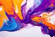 Colorful Marble Splash Ink Background in Vivid Hues