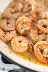 Wall Mural - Garlic Shrimp Pasta with Spinach