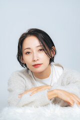 Poster - ミドル女性のビューティーポートレート　スキンケア　コスメ