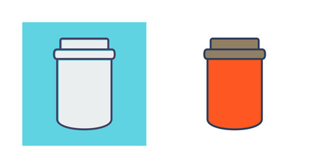 Poster - Jam Bottle Vector Icon