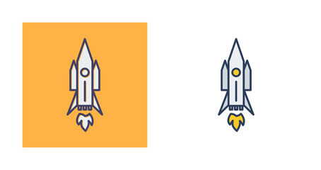 Sticker - Space Shuttle Vector Icon