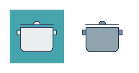 Sticker - Cooking Pot Vector Icon