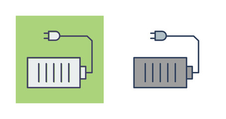 Sticker - Cell and Plug Vector Icon