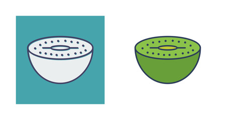 Sticker - Kiwi Vector Icon